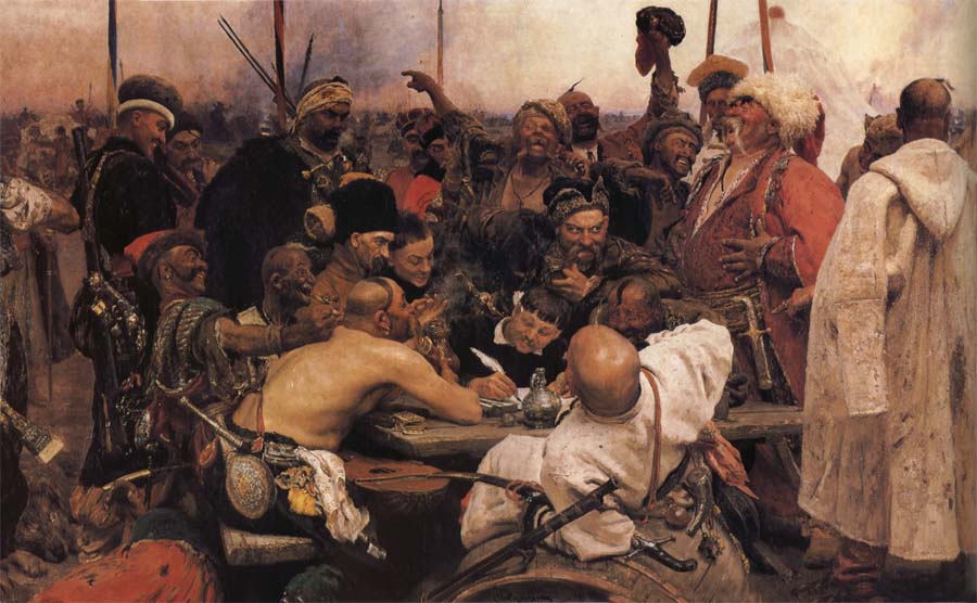 The Zaporozhyz Cossachs Writting a Letter to the Turkish Sultan